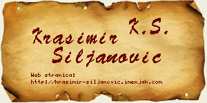 Krasimir Siljanović vizit kartica